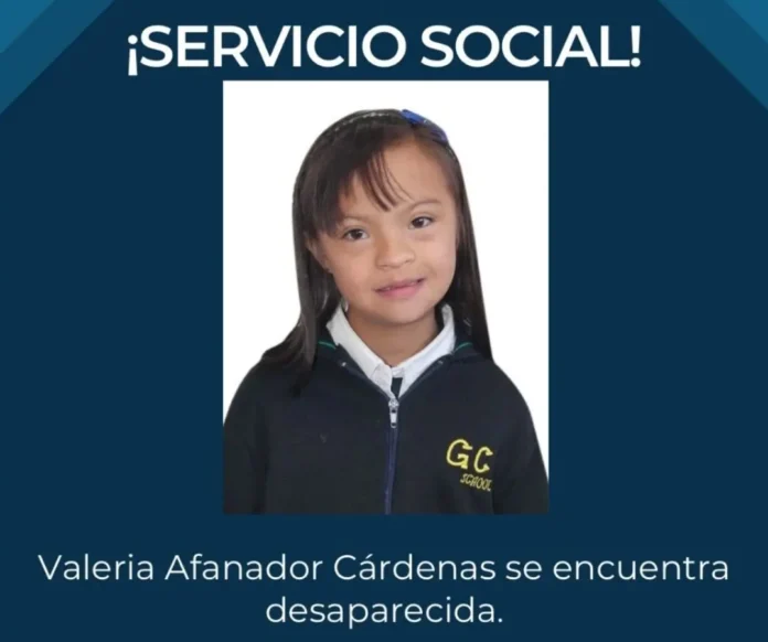 Familia y autoridades buscan a Valeria Afanador en Cajicá tras 13 días de desaparición