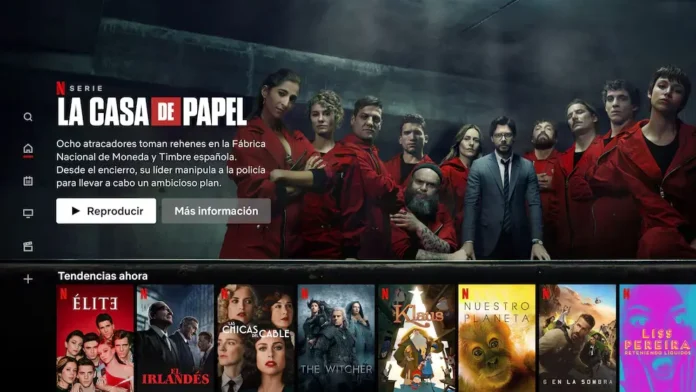 Vista del catálogo de Netflix Colombia con las series más populares del momento