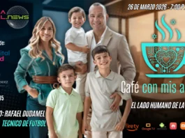 Rafael Dudamel en Café con mis amigos junto a la Dra. Ana María en Esfera Digital.