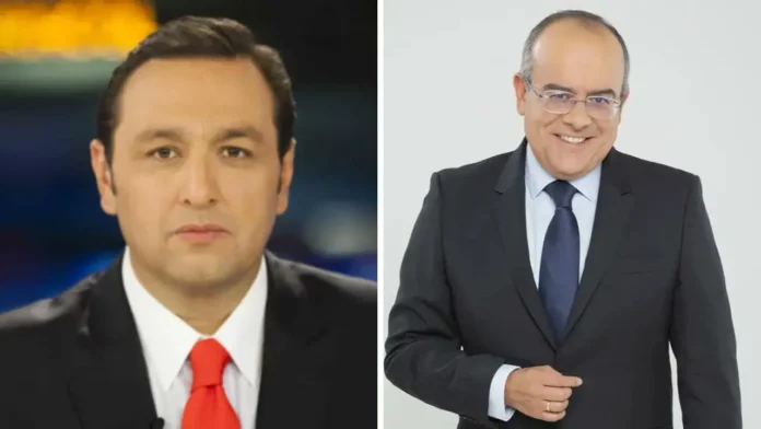 Infografía detallada que analiza la salida de Jorge Alfredo Vargas y Ricardo Orrego de Caracol Televisión por denuncias de acoso sexual, mostrando el impacto del #MeToo en los medios de Colombia y Latinoamérica.
