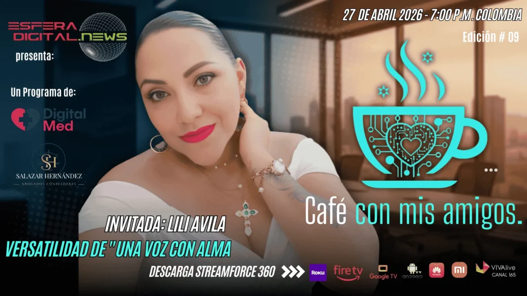 Lili Avila artista invitada en Café con mis Amigos con la Dra. Ana María Agudelo.