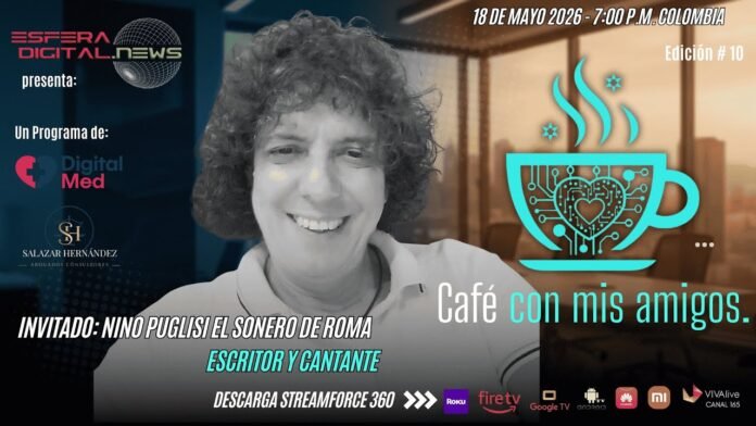 Nino Puglisi el sonero de Roma en entrevista exclusiva de Bienestar con la Dra Ana Maria Agudelo