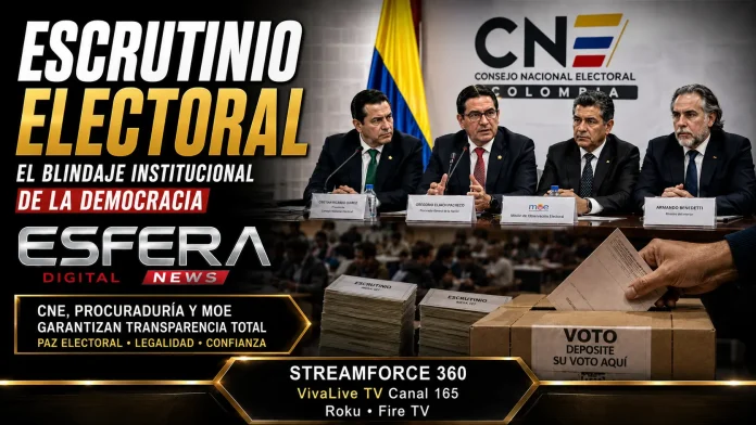 Representantes del CNE, Procuraduría y MOE reunidos para asegurar la transparencia de los resultados electorales.