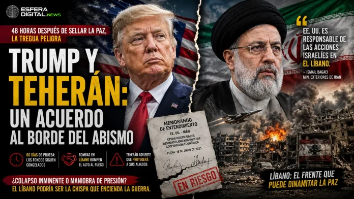 Escenario de alta tensión tras la firma del memorando entre Estados Unidos e Irán mientras continúan los ataques en el Líbano.