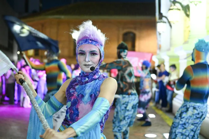 Escena del XI Festival Internacional de Teatro de Cali en el Teatro Municipal Enrique Buenaventura