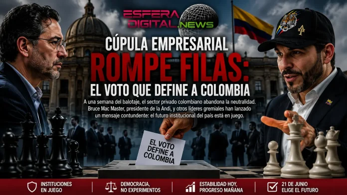 La cúpula empresarial colombiana ha hecho pública su postura frente a la segunda vuelta presidencial