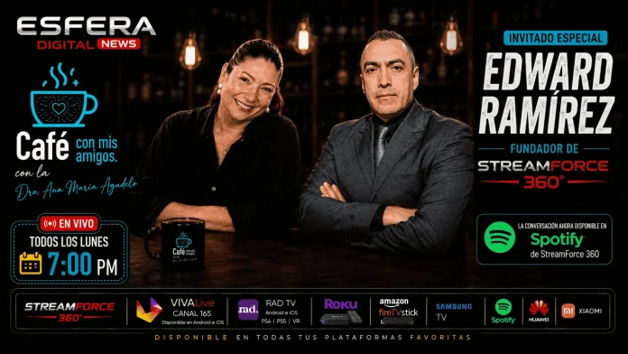 Charla abierta con Edward Ramírez CEO de StreamForce 360 en Café con Mis Amigos